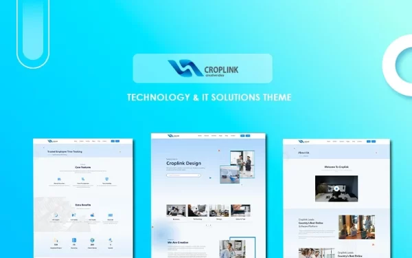 CROPLINK Tech Corporate Ecommerce WordPress Theme 1.0 GPL Theme