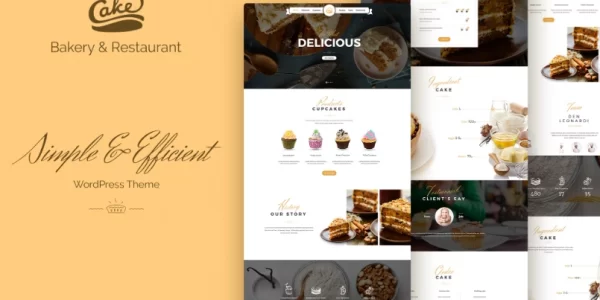 Cake Easy Slight Bakery Backing Theme 1.1 GPL Theme
