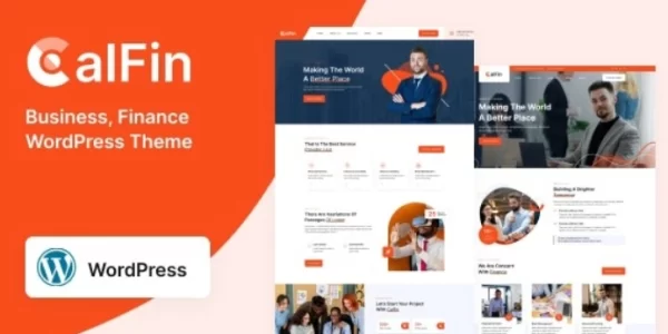 Calfin Business Finance WordPress Theme 1.0.1 GPL Theme