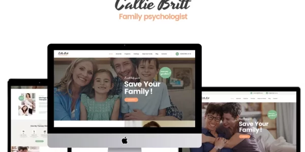 Callie Britt Psychology Therapy and Counseling WordPress Theme 1.0.8 GPL Theme