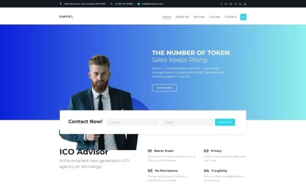 Capitex ICO Marketing WordPress Elementor Theme WordPress Theme 1.0.0 GPL Theme