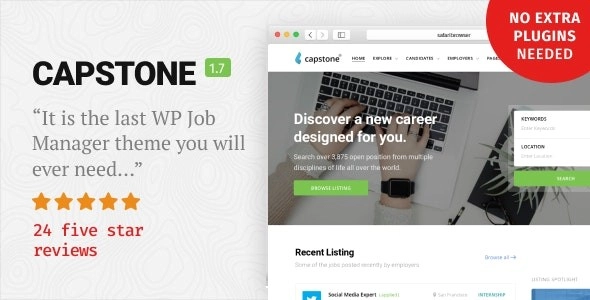 Capstone: Job Board WordPress Theme | Directory Listings 1.7.2 GPL Theme