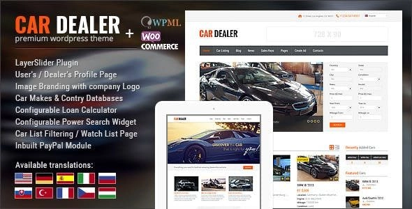 Car Dealer 1.5.3 GPL Theme