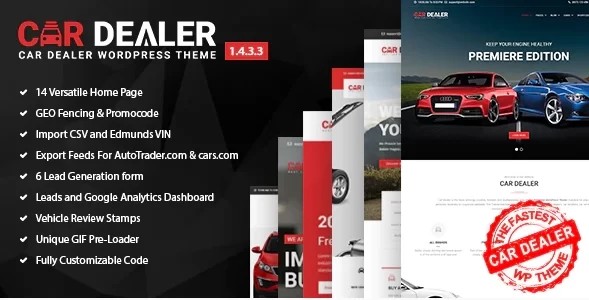 Car Dealer Automotive Responsive WordPress Theme 6.0.4 GPL Theme