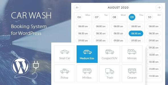 Car Wash Booking System For WordPress 2.4 GPL Plugins