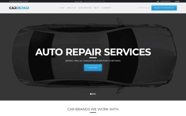 CarRepair Auto Repair Services WordPress Theme 1.0.0 GPL Theme