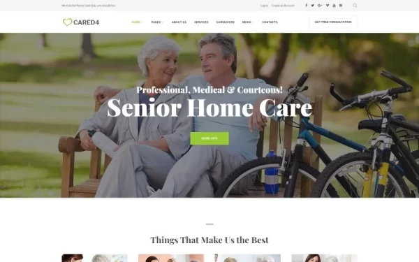 Cared4 Senior Care WordPress Theme 1.0.0 GPL Theme