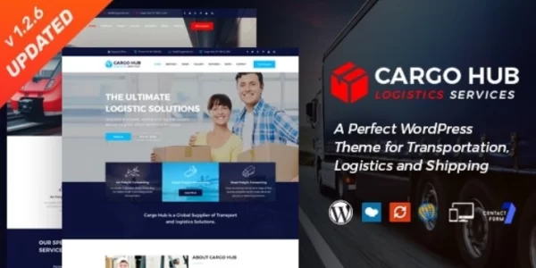 Cargo HUB Transportation and Logistics WordPress Theme 1.2.8 GPL Theme