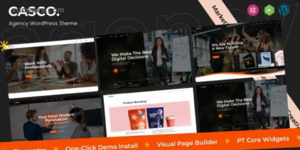 Casco Creative Agency WordPress Theme 1.0.0 GPL Theme