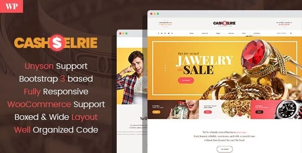 Cashelrie Pawn Shop WordPress Theme 1.2.0 GPL Theme