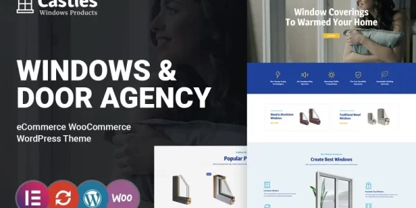 Castles Windows Doors Services Store WordPress Theme 1.0.0 GPL Theme
