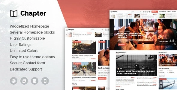 Chapter WordPress Magazine Theme 1.8 GPL Theme