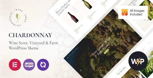 Chardonnay Wine Store Vineyard WordPress Theme 1.12.0 GPL Theme