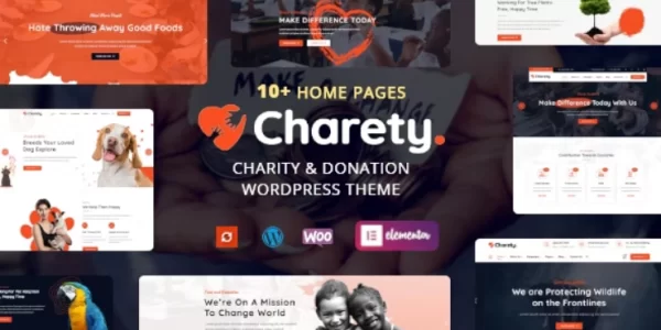 Charety Charity Donation WordPress Theme 1.0.4 GPL Theme