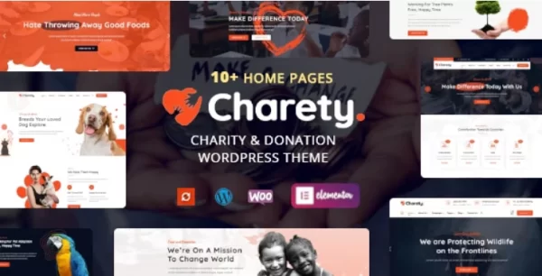 Charety Charity Donation WordPress Theme 1.0.4 GPL Theme