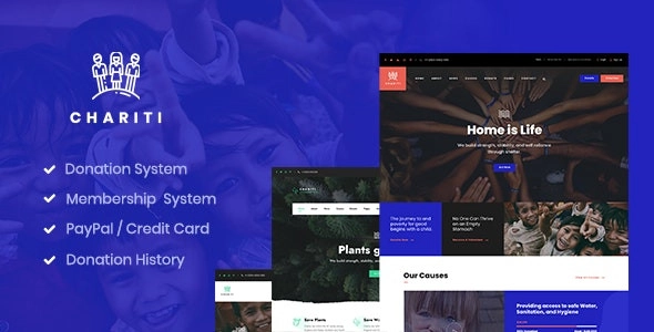 Chariti Charity Donation WordPress 1.2.1 GPL Theme