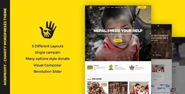 CharityHeart Charity Responsive WordPress Theme 1.8 GPL Theme