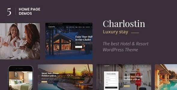 Charlostin Hotel Resort Booking WordPress Theme 1 GPL Theme
