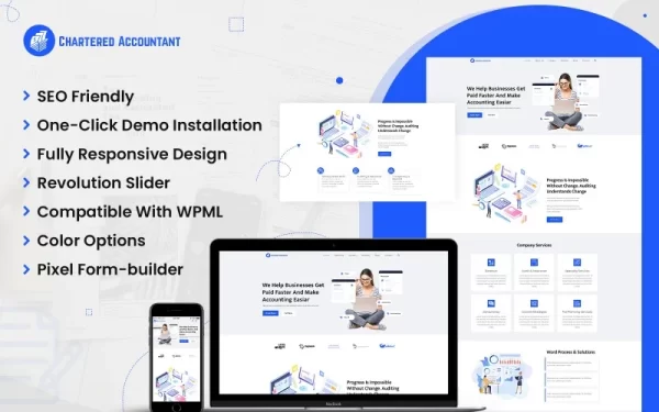 Chartered Accountant WordPress Theme 1.2 GPL Theme