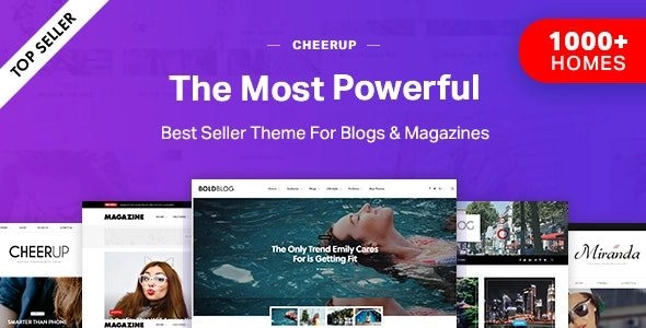 CheerUp Blog 8.0.1 GPL Theme