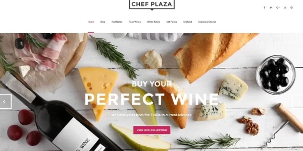 Chef Plaza Food And Wine Store WooCommerce Theme 1.0.0 GPL Theme
