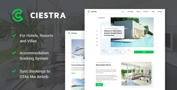 Ciestra Resort WordPress Theme 1.2.2 GPL Theme