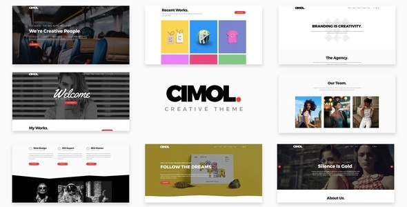 Cimol Responsive One Multi Page Portfolio Theme 1.2.5 GPL Theme