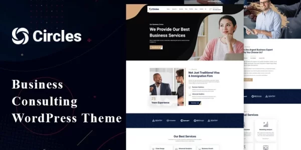 Circles Business Consulting WordPress Theme 1.0.0 GPL Theme
