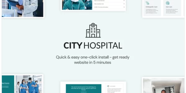 City Hospital Health Medical Elementor WordPress Theme 1.0.4 GPL Theme
