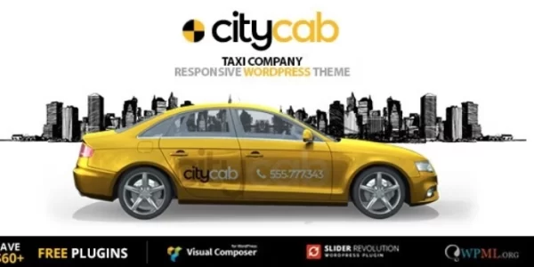 CityCab Taxi Company WordPress Theme 3.5.3 GPL Theme