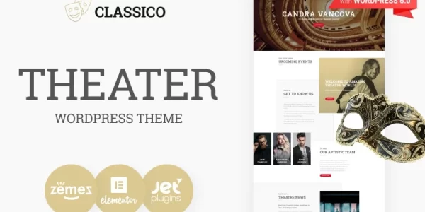 Classico Theater Responsive WordPress Theme 1.0.1 GPL Theme