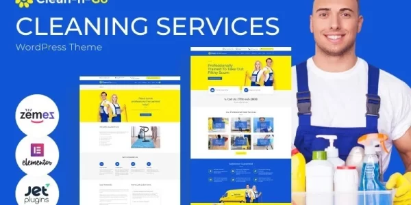 Clean-n-Go WordPress Theme for Cleaning Services 2.0.1 GPL Theme
