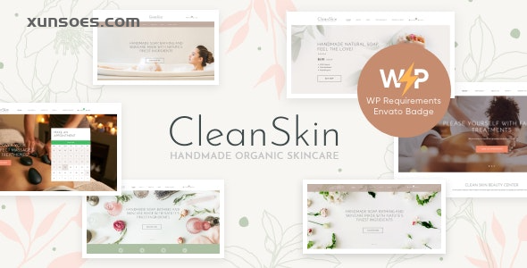CleanSkin | Handmade Organic Soap Natural Cosmetics Shop WordPress Theme 1.5.0 GPL Theme