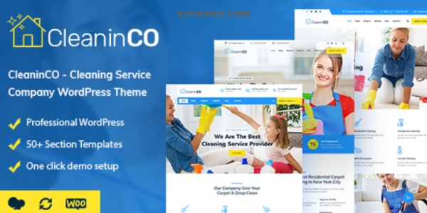 CleaninCO Home Services WordPress Theme 1.9 GPL Theme
