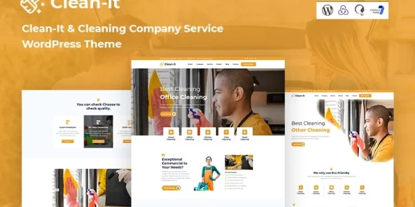 Cleanit Cleaning Company Service Responsive WordPress Theme 1.0.0 GPL Theme