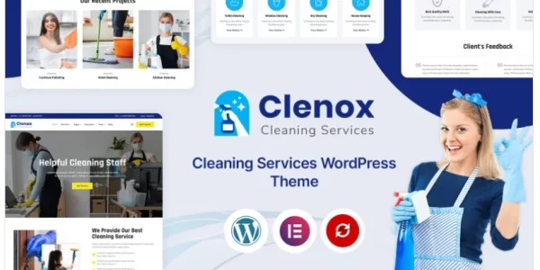 Clenox – Cleaning Services WordPress Theme 1.0.0 GPL Theme