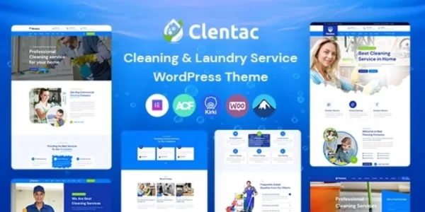 Clentac Cleaning Services WordPress Theme 1.0 GPL Theme
