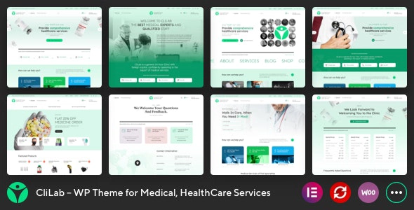 CliLab – WP Theme for Medical, HealthCare Services 1.0.1 GPL Theme