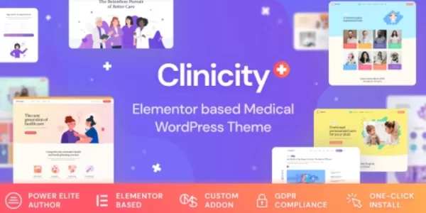 Clinicity Health Medical Elementor Theme 1.1.2 GPL Theme