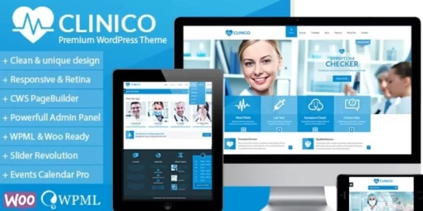 Clinico  – Premium Medical and Health Theme 1.8.2 GPL Theme