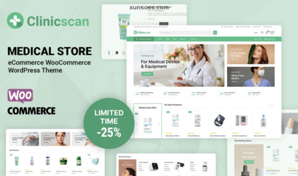 Clinicscan – Medical and Drug WooCommerce Theme 1.0.0 GPL Theme
