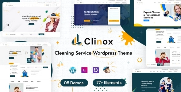 Clinox Cleaning Services WordPress Theme 1.0.4 GPL Theme