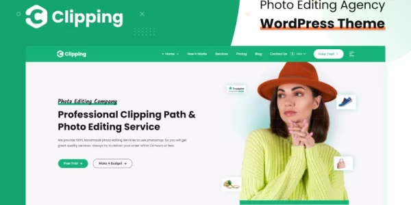 Clipping Photo Editing Agency WordPress Theme 1.0.3 GPL Theme