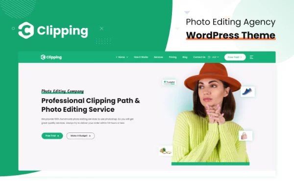 Clipping Photo Editing Agency WordPress Theme 1.0.3 GPL Theme