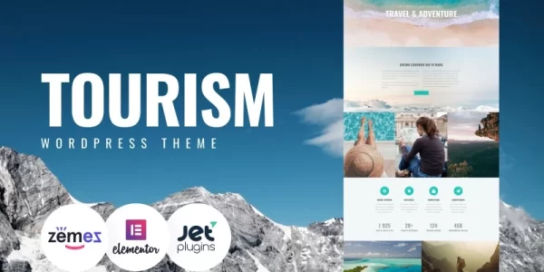 Closez Tourism One Page Modern WordPress Elementor Theme WordPress Theme 1.0.1 GPL Theme