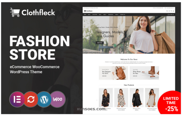 Clothfleck Fashion Designer Clothes WooCommerce Theme 1.0.0 GPL Theme