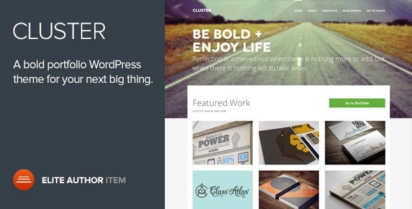 Cluster A Bold Portfolio WordPress Theme 2.0.4 GPL Theme