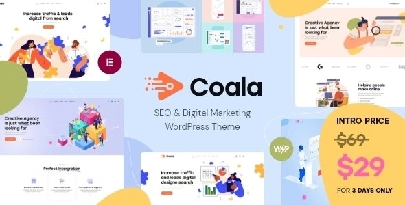 Coala SEO Digital Marketing WordPress Theme 1.0.0 GPL Theme