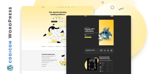Codicon – Crypto Exchange and Fintech Companies WordPress Theme 1.0 GPL Theme