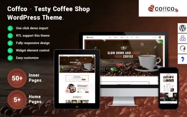 Coffco Testy Coffee Shop WordPress Theme 1.0.0 GPL Theme